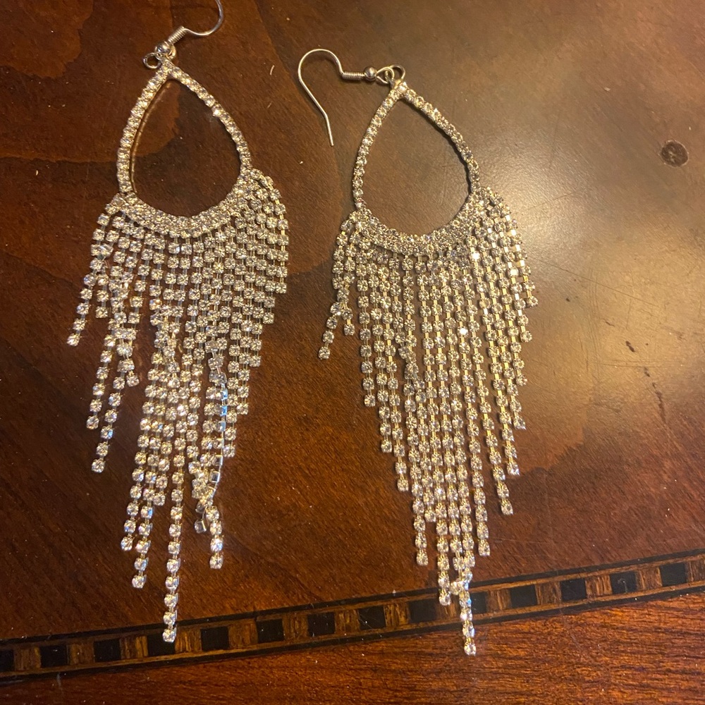 Rhinestone earring